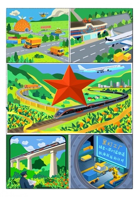 漫評(píng) 路通百業(yè)興，路網(wǎng)織錦老區(qū)振興圖